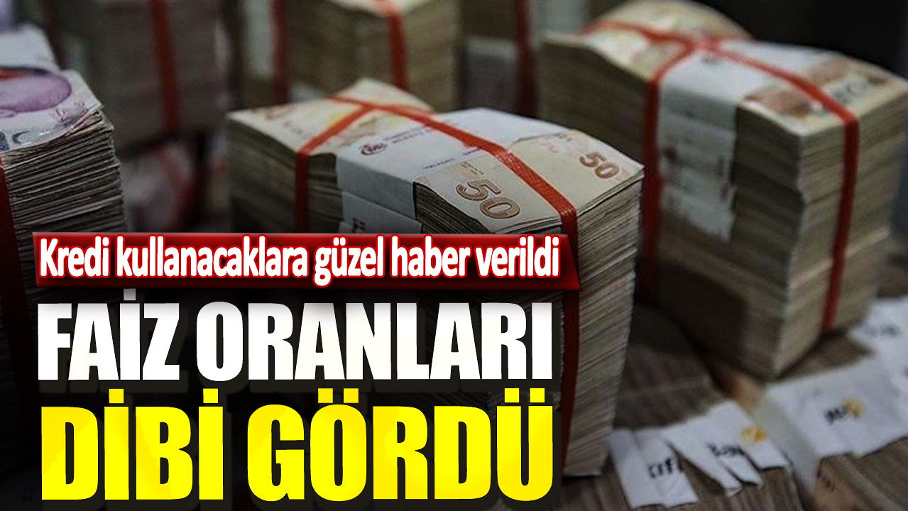 Kredi kullanacaklara güzel haber verildi! Faiz oranları dibi gördü