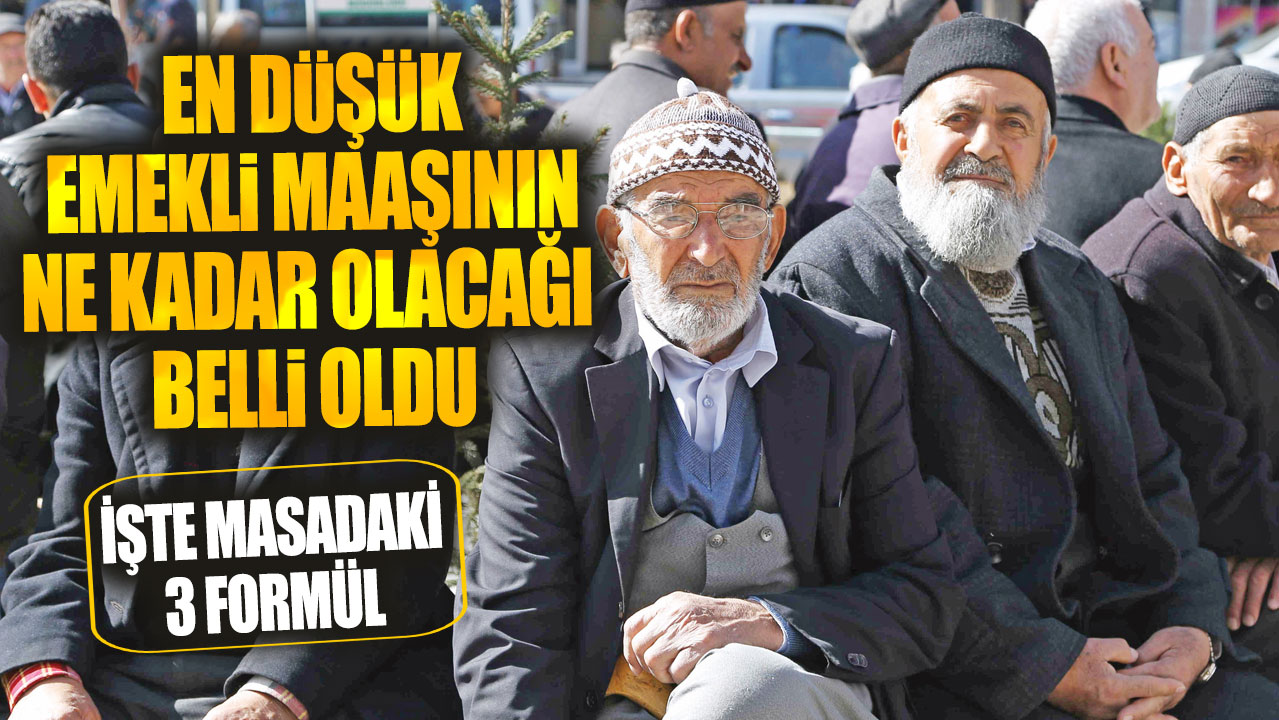 En düşük emekli maaşının ne kadar olacağı belli oldu. İşte masadaki 3 formül