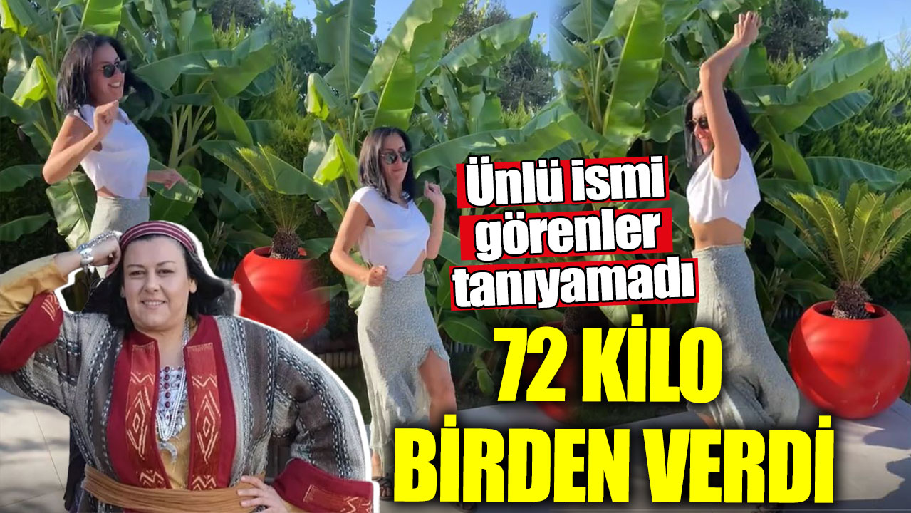 72 kilo birden verdi.  Ünlü ismi görenler tanıyamadı