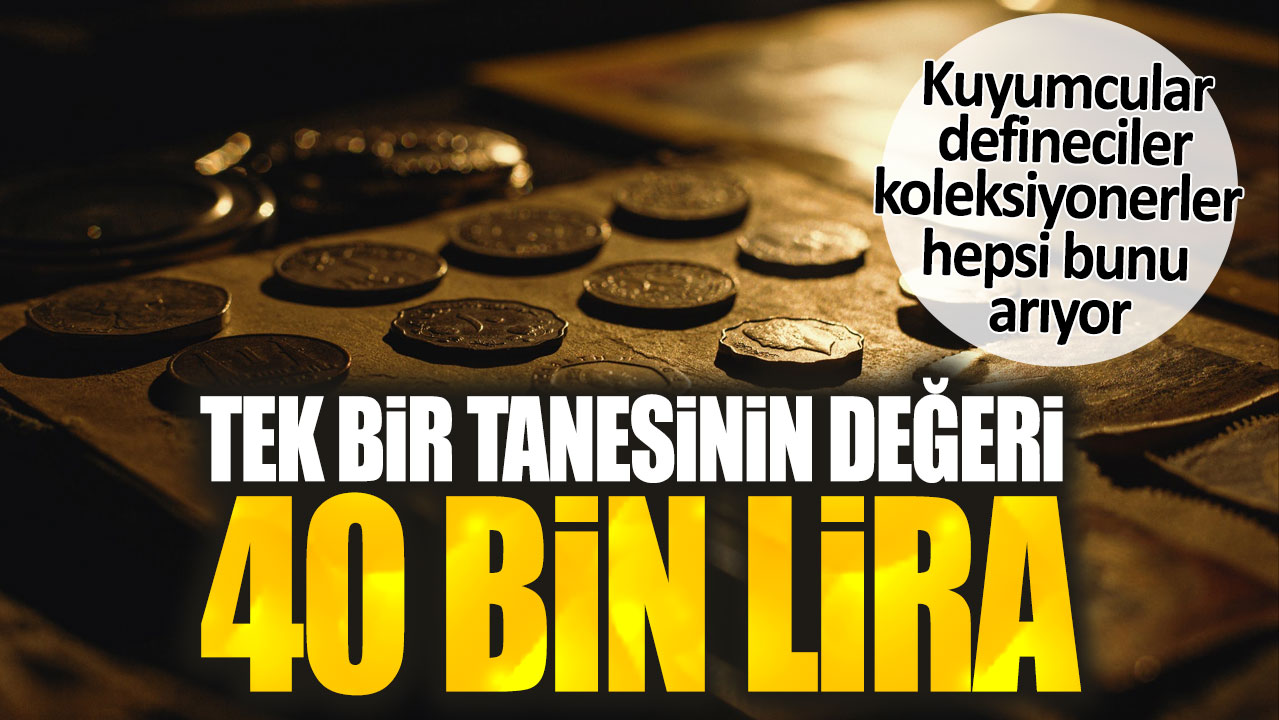 Tek bir tanesinin değeri 40 bin lira. Kuyumcular defineciler koleksiyonerler hepsi bunu arıyor