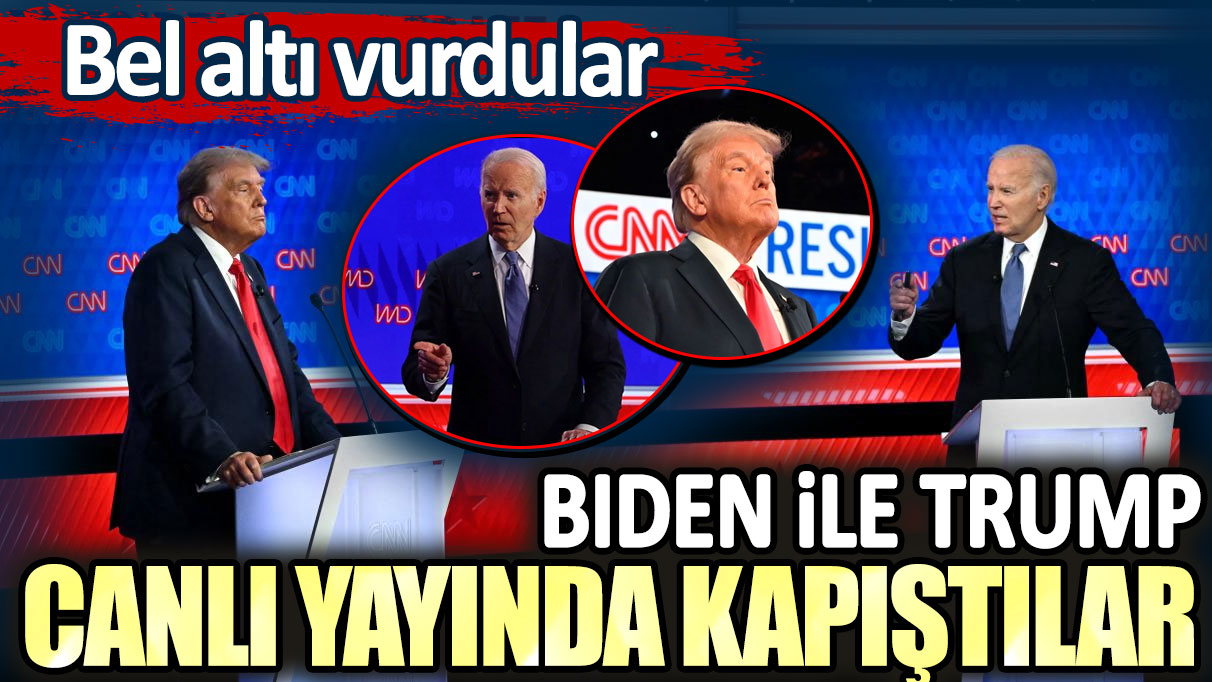 Biden ile Trump canlı yayında kapıştılar. Bel altı vurdular