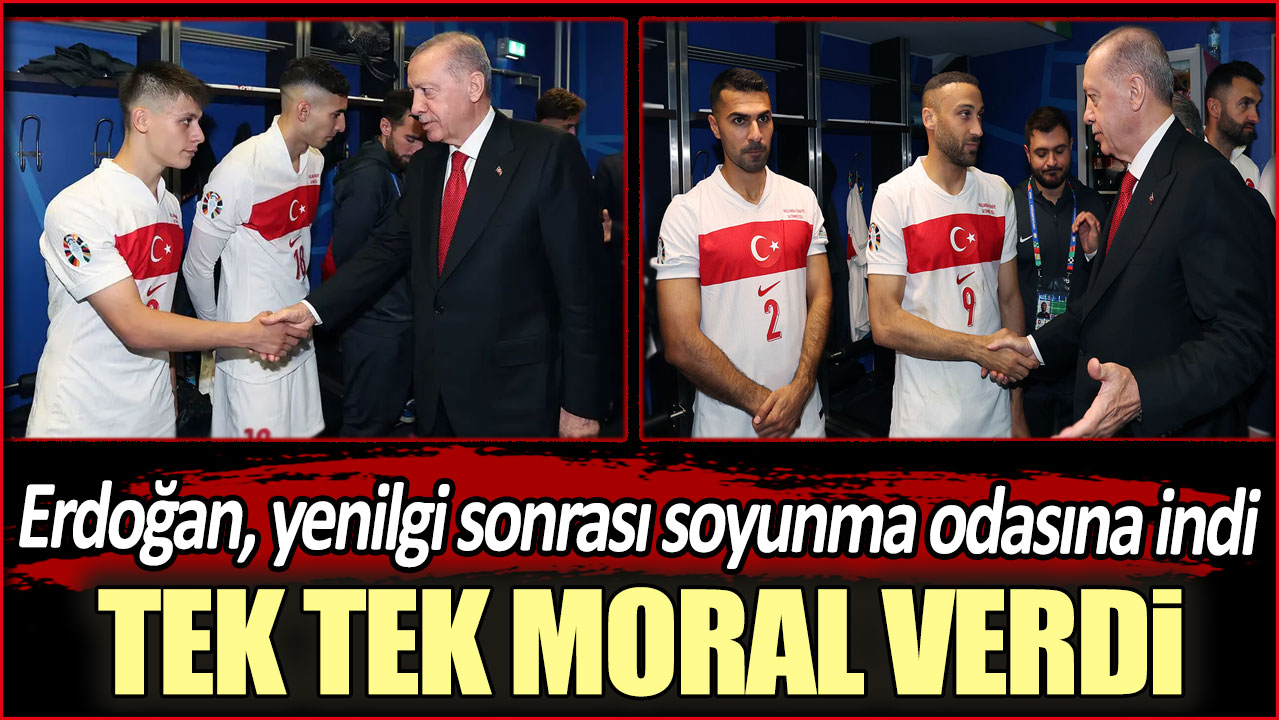 Cumhurbaşkanı Erdoğan yenilgi sonrası takıma moral verdi