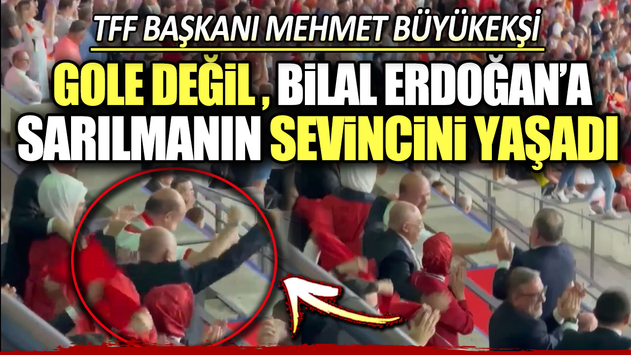 Mehmet Büyükekşi gole değil Bilal Erdoğan'a sarılmanın sevincini yaşadı