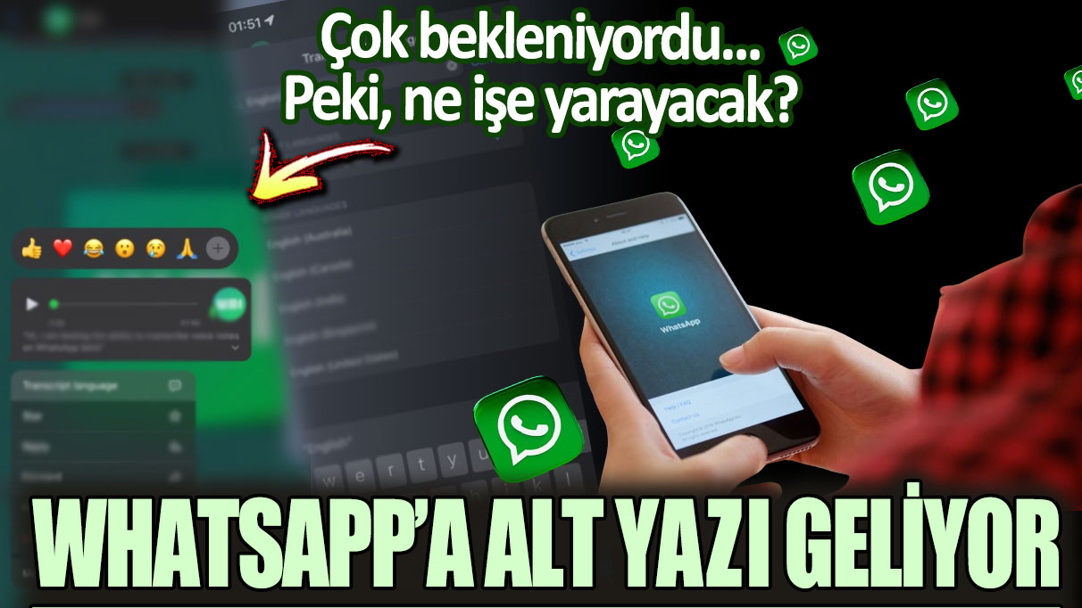 WhatsApp'a alt yazı geliyor. Peki ne işe yarayacak?