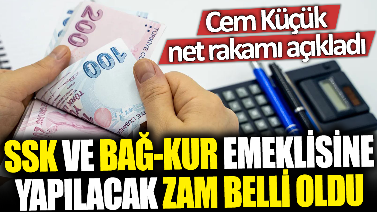 SSK ve Bağ-Kur emeklisine yapılacak zam belli oldu: Cem Küçük net rakamı açıkladı