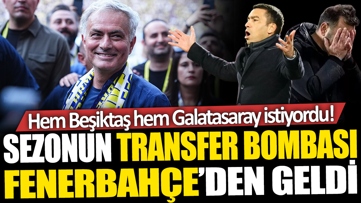 Hem Beşiktaş hem Galatasaray istiyordu! Sezonun transfer bombası Fenerbahçe'den geldi