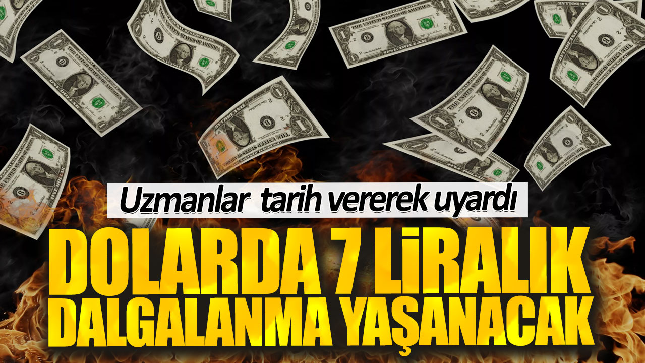 Dolarda 7 liralık dalgalanma yaşanacak