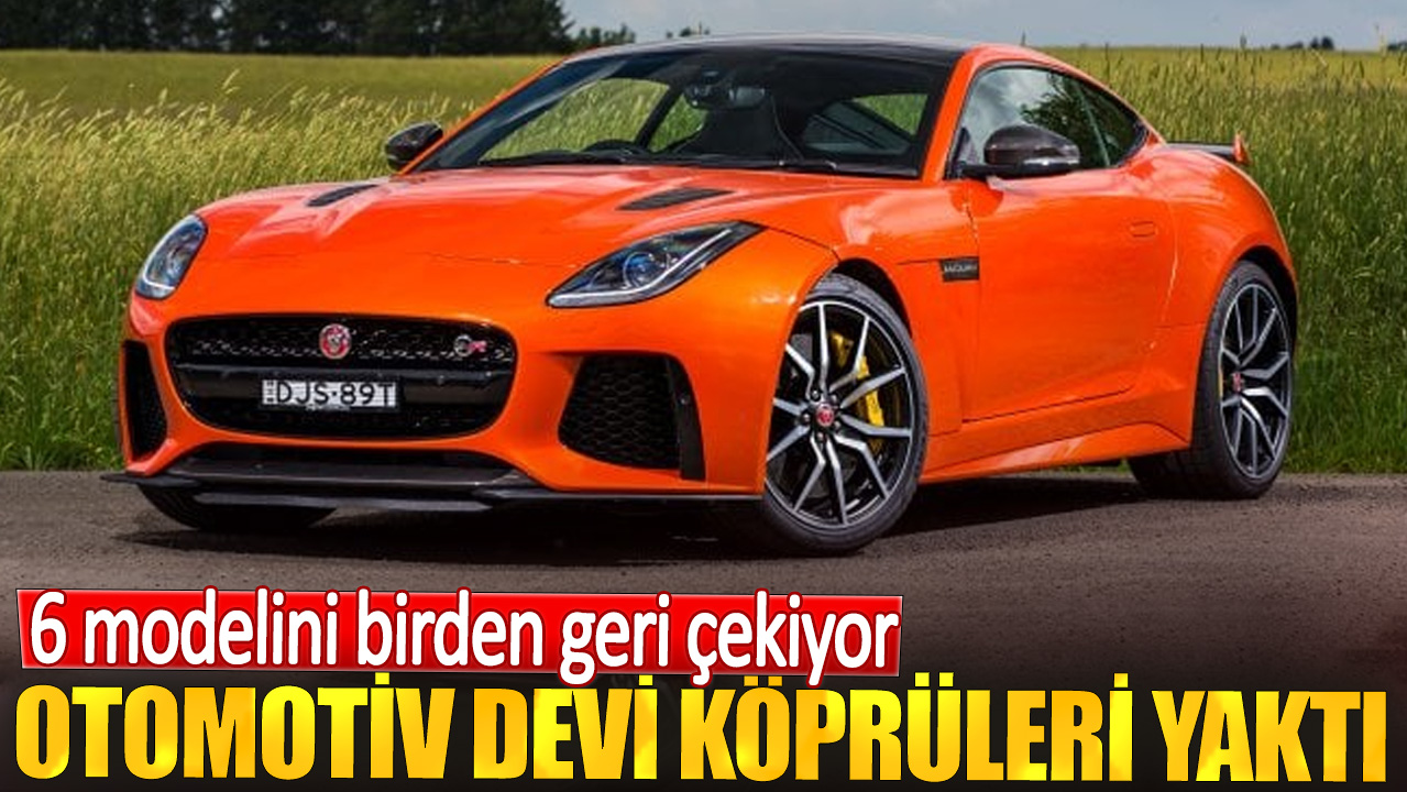 Otomotiv devi köprüleri yaktı. 6 modelini birden geri çekiyor