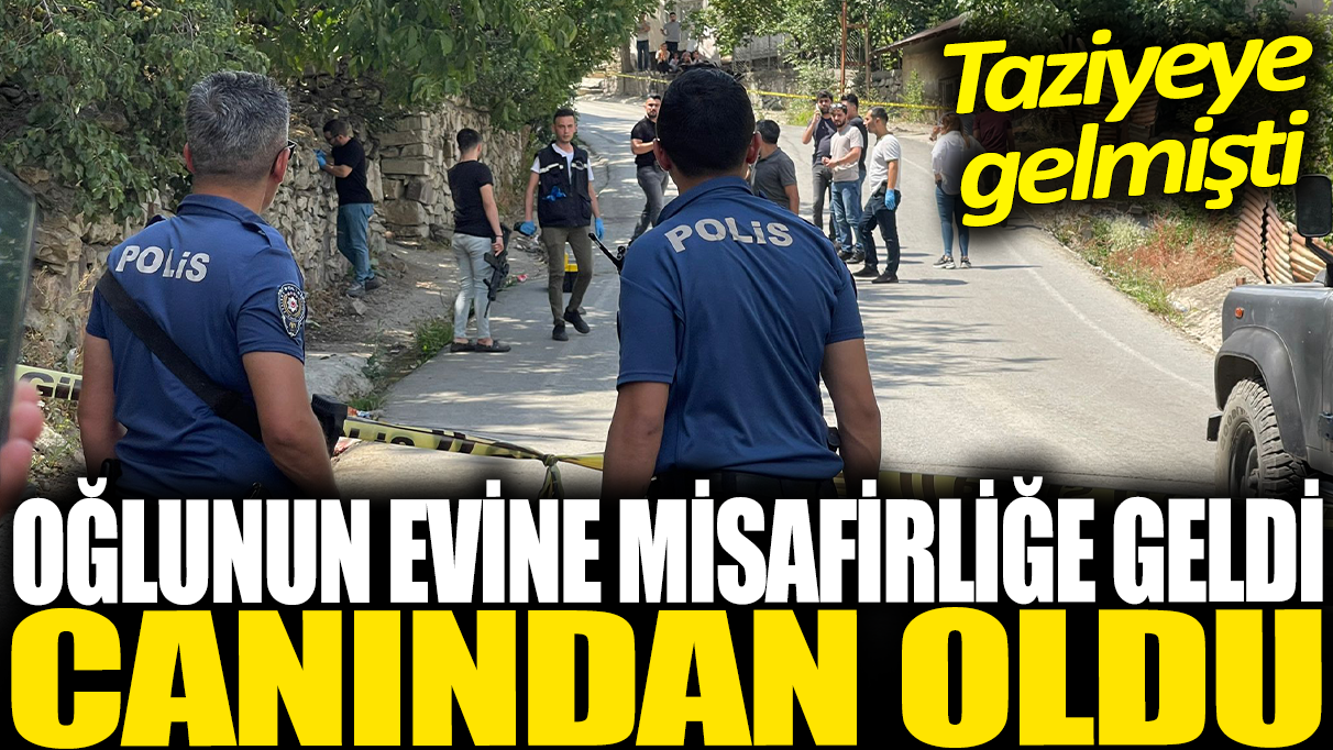 Oğlunun evine misafirliğe gitti! Canından oldu