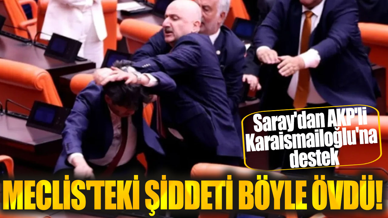 Saray'dan AKP'li Karaismailoğlu'na destek! Meclis'teki şiddeti böyle övdü