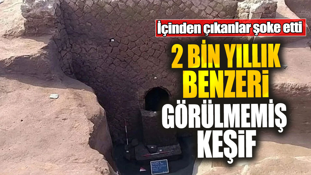 2 bin yıllık benzeri görülmemiş keşif! İçinden çıkanlar şoke etti