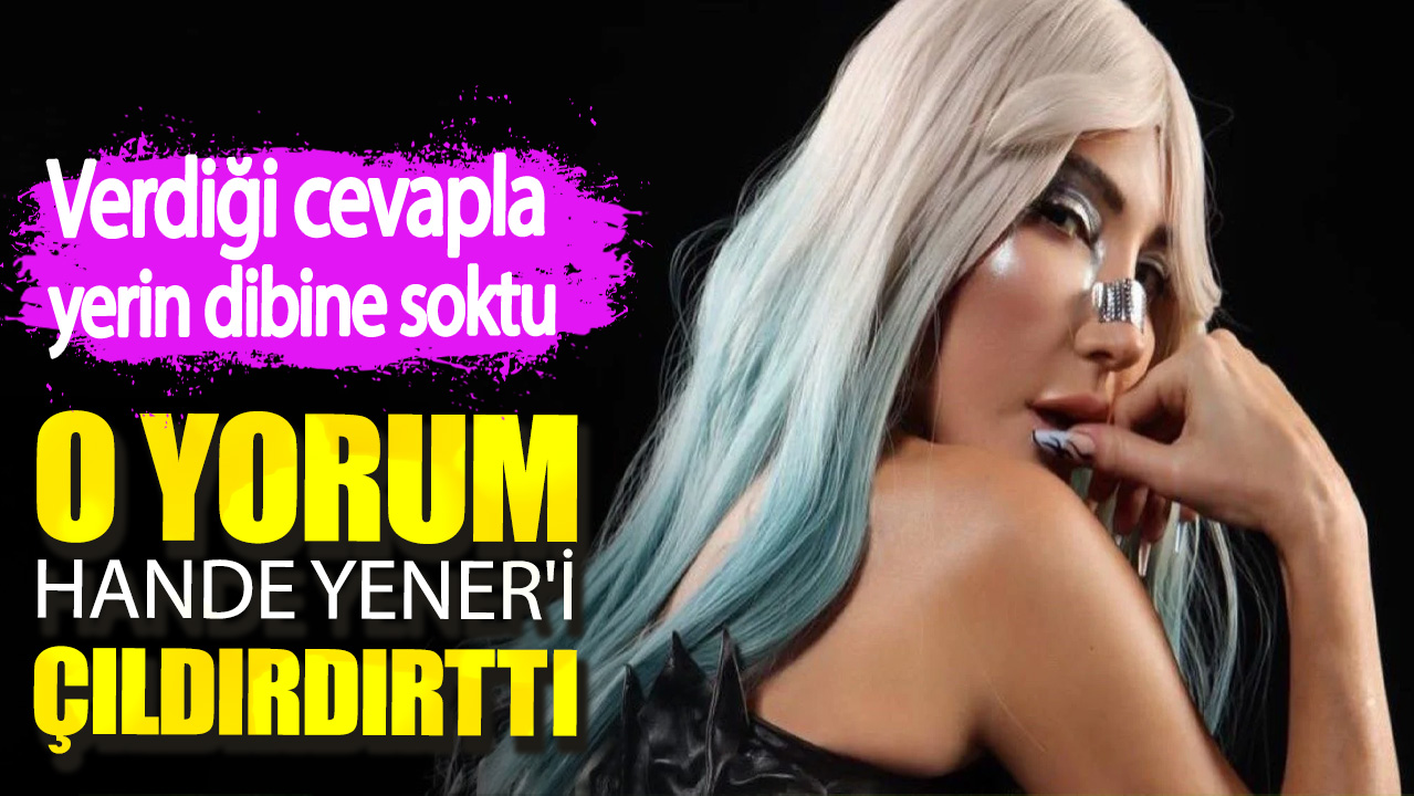 O yorum Hande Yener'i çıldırdırttı. Verdiği cevapla yerin dibine soktu