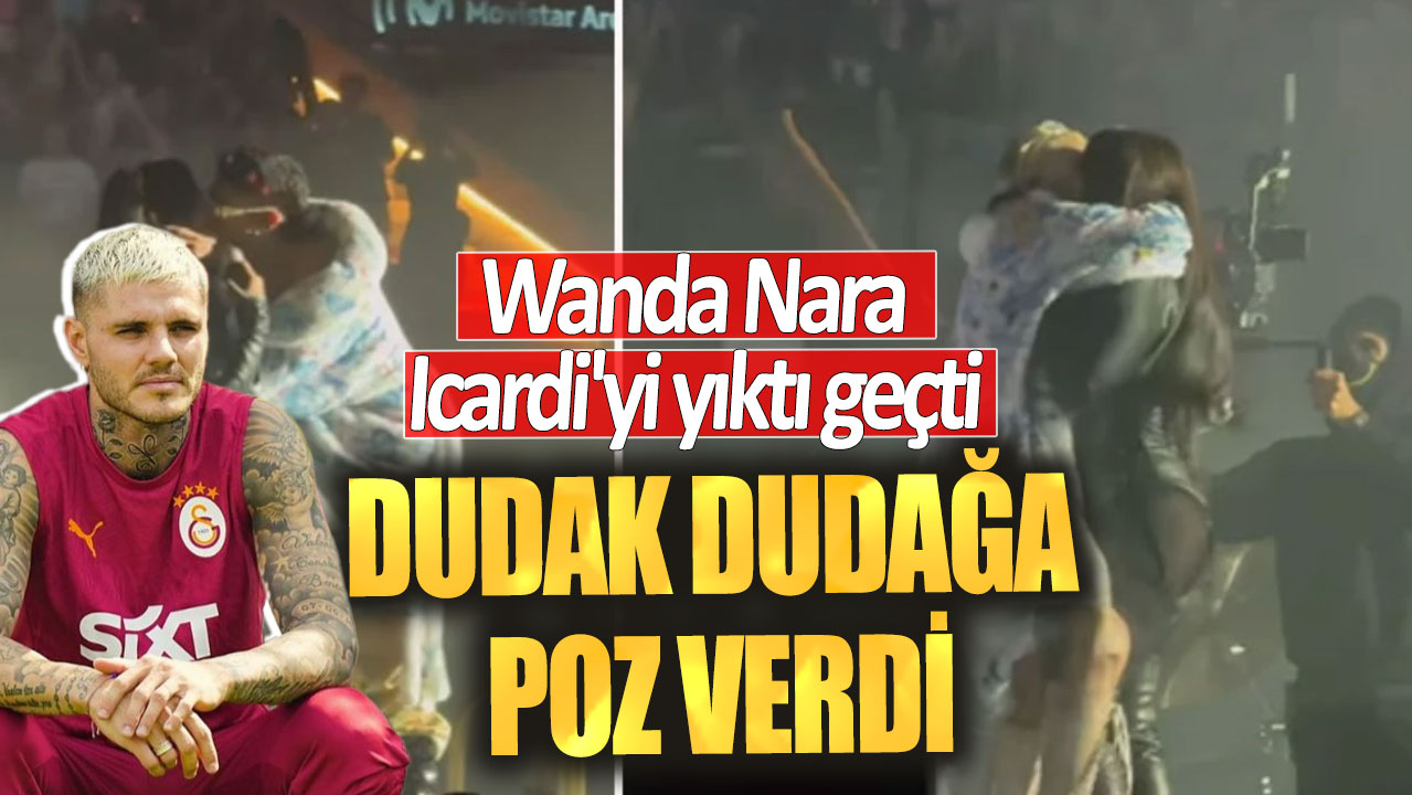 Wanda Nara Icardi'yi yıktı geçti! Dudak dudağa poz verdi