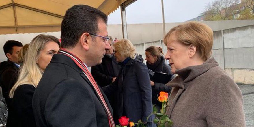 İmamoğlu Angela Merkel ile bir araya geldi