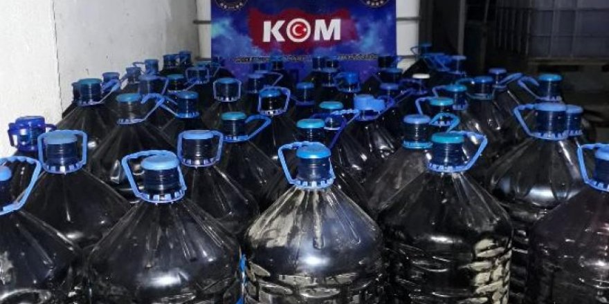 Çanakkale'de 4 bin 100 litre sahte şarap ele geçirildi