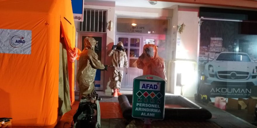 Aksaray'da kimyasal alarmı: Bina tahliye edildi