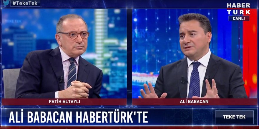 Ali Babacan'dan Ahmet Davutoğlu açıklaması