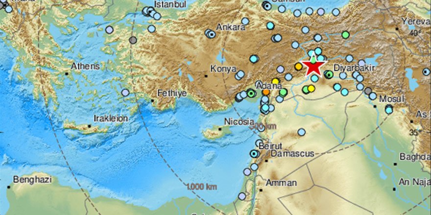Elazığ’daki deprem bu ülkelerde de hissedildi!