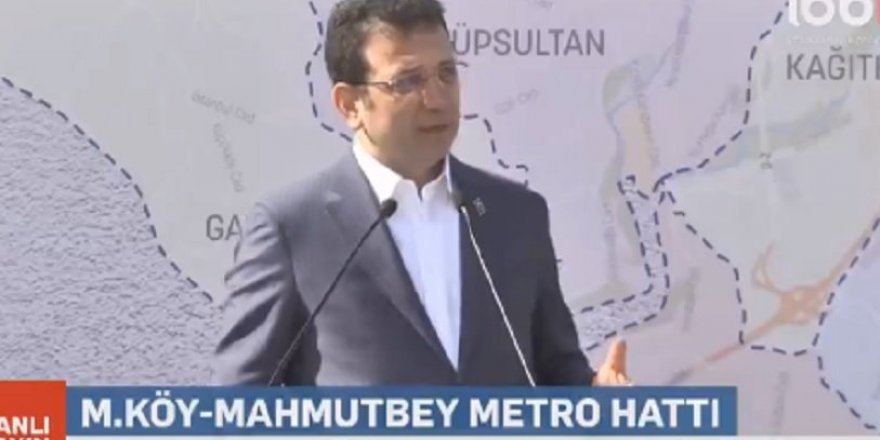 İmamoğlu, Mecidiyeköy-Mahmutbey metrosunun açılış tarihini açıkladı
