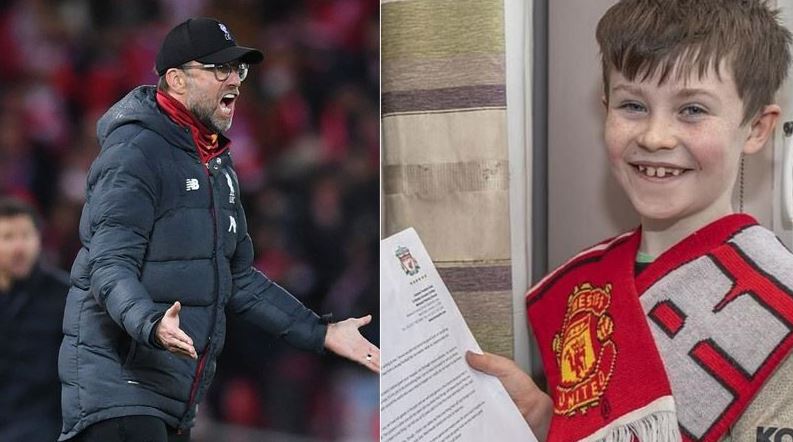Liverpool, Manchester United taraftarı Daragh'ın mektubundan sonra gülmedi
