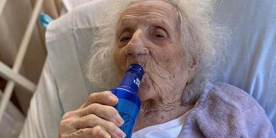 103 yaşında korona virüsü yendi, ilk isteği bira oldu
