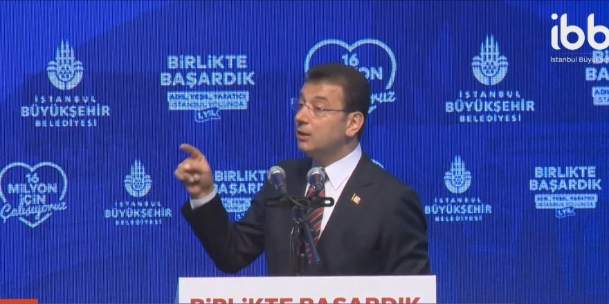 İBB Başkanı İmamoğlu 16 milyon İstanbulluya 1 yılın hesabını verdi