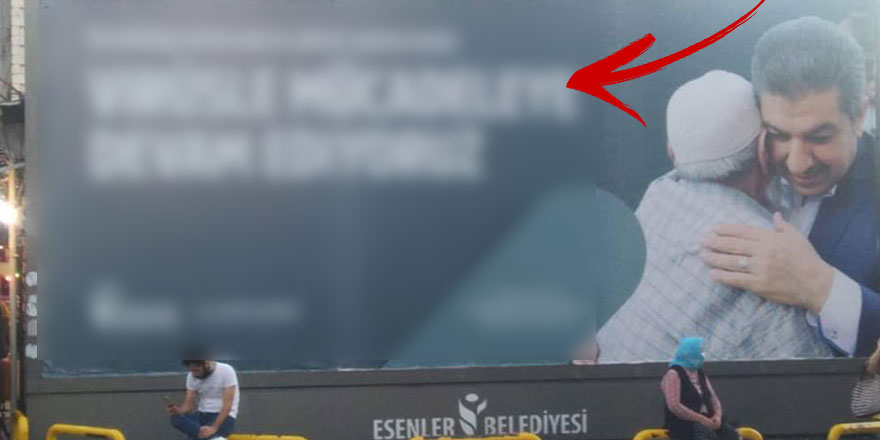 Fahrettin Koca bu görüntülere ne diyecek?  AKP'li Tevfik Göksu'nun yaptırdığı afiş şaşkınlık yarattı