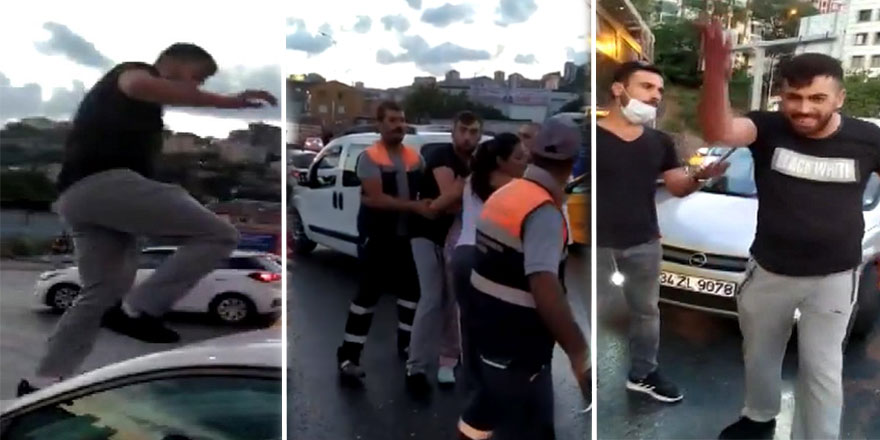 Eyüp Alibeyköy'de şehir magandaları kadın doktorun aracını paramparça etti