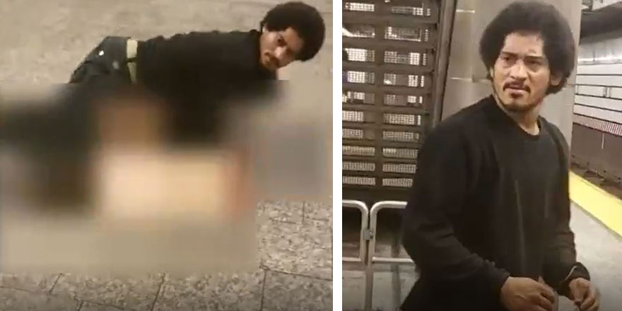 Şok görüntüler! 25 yaşındaki kadına metroda tecavüz etmeye kalkıştı