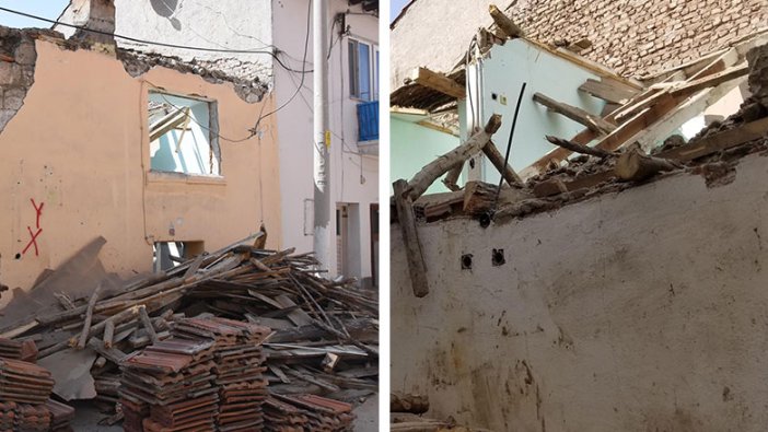 Kütahya'da yıkım sırasında çatı çöktü: 1 işçi...