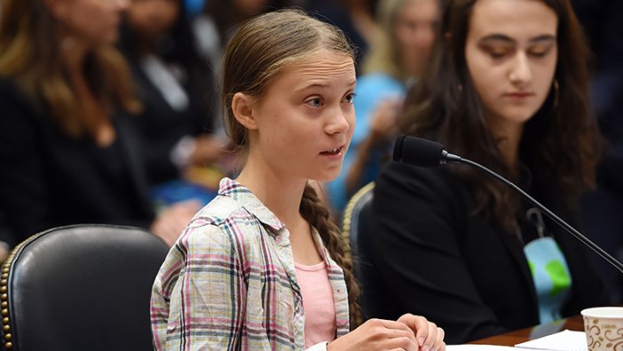 Greta Thunberg,  Biden için oy istedi