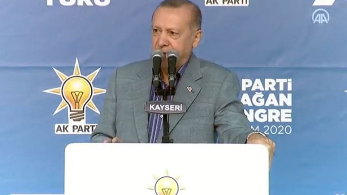 Erdoğan Kayseri İl Kongresinde konuştu:  "Her İslam düşmanlığı Türk  düşmanlığıdır"