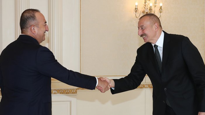 İlham Aliyev, Çavuşoğlu'nu kabul etti: Savaşın devam etmesinden Paşinyan sorumludur