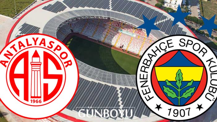 Antalyaspor-Fenerbahçe maçı bitti