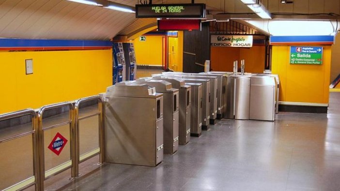 Madrid'de metro makinistleri grevde