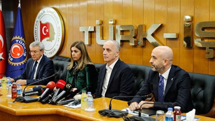 Türk-İş, Hak-İş ve DİSK'ten ortak asgari ücret açıklaması