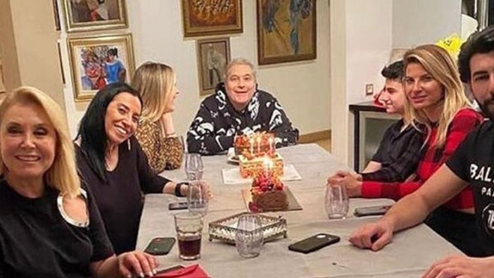 Mehmet Ali Erbil yeni yaşını eski eşleriyle birlikte kutladı