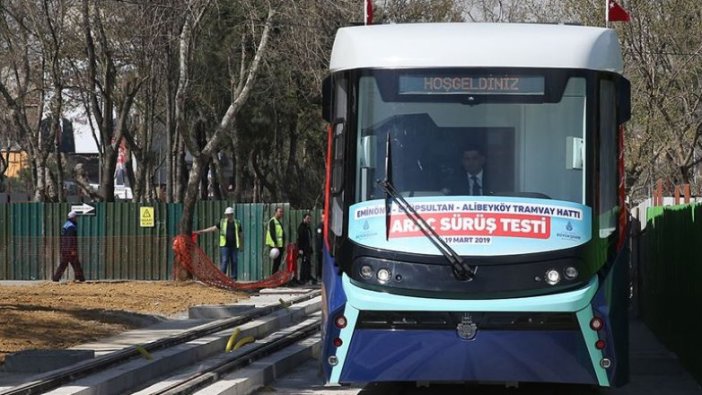 İlk katenersiz tramvay hattı test ediliyor
