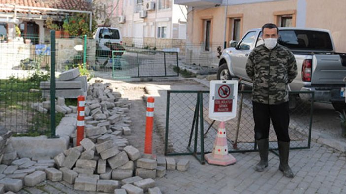 İzmir Foça'da dedesine ait arsadan geçen yolu, bu kez de mahkeme kararıyla kapattırdı