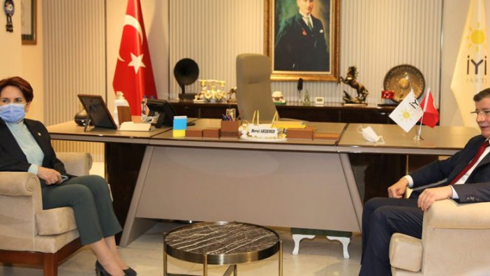Ahmet Davutoğlu'ndan Meral Akşener'e destek ziyareti