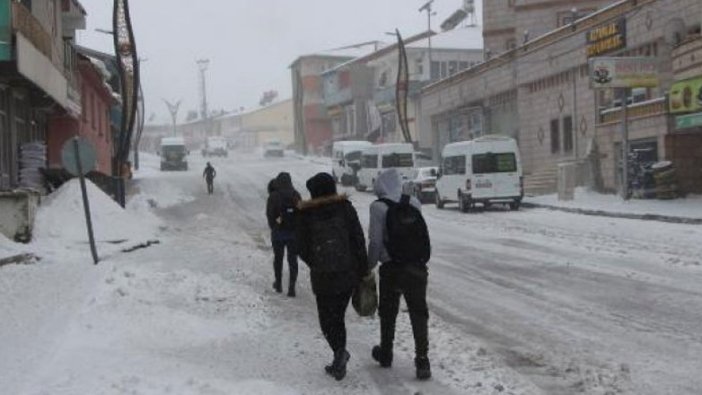 Bingöl Karlıova'da eğitime kar engeli