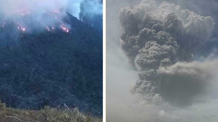 La Soufriere Yanardağı, 3'üncü kez patladı