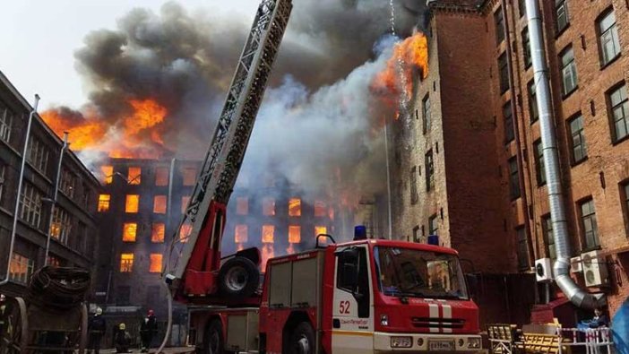 Rusya’da fabrikada yangın: 1 ölü 2 yaralı