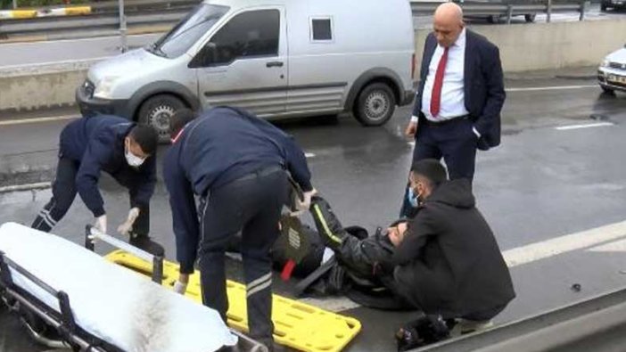 İstanbul Pendik'te sipariş yetiştirmeye çalışan İsmail Bitkaya'ya otomobil çarptı
