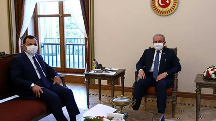 Mustafa Şentop, AYM Başkanı Zühtü Arslan'ı kabul etti