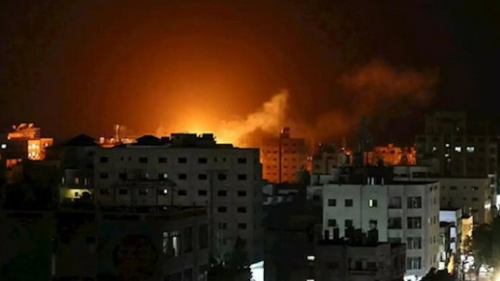 İsrail yine Gazze'yi vurdu!