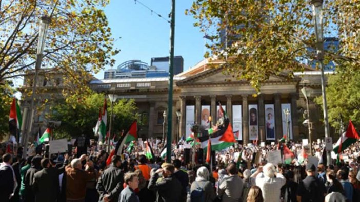 Avustralyalılar Filistin için sokakta