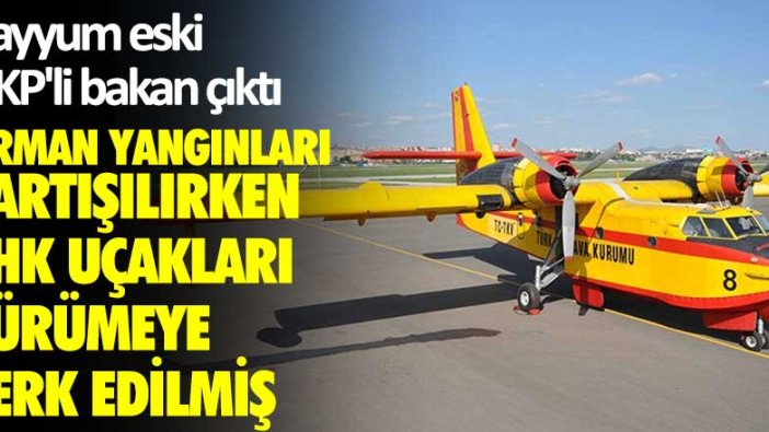 Kayyum eski AKP'li bakan çıktı... Orman yangınları tartışılırken THK uçakları çürümeye terk edilmiş