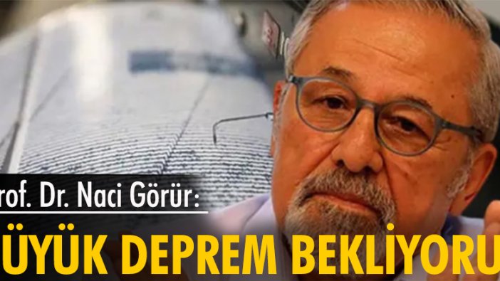 Prof. Dr. Naci Görür: Büyük deprem bekliyoruz
