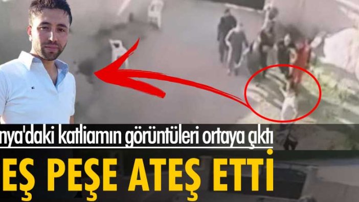 Konya'daki katliamın görüntüleri ortaya çıktı! Katil peş peşe ateş etti